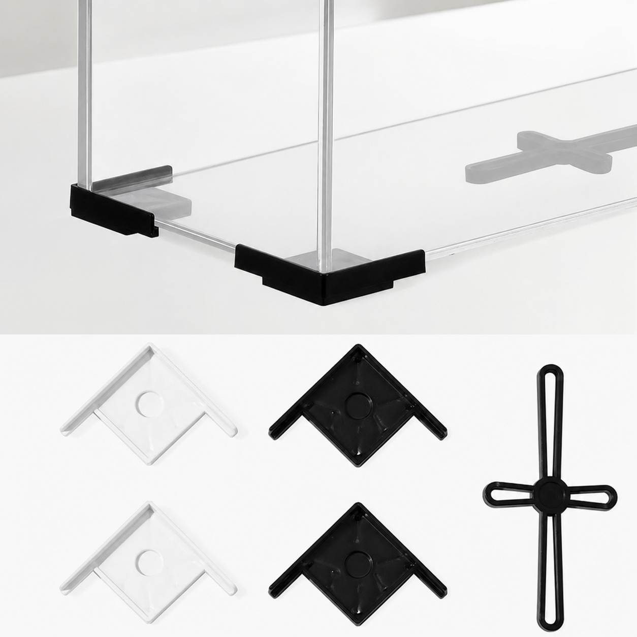 Plastic Aquarium Desktop Angle Stable Support Protector