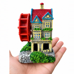 Mini House Ornament with air Bubbler